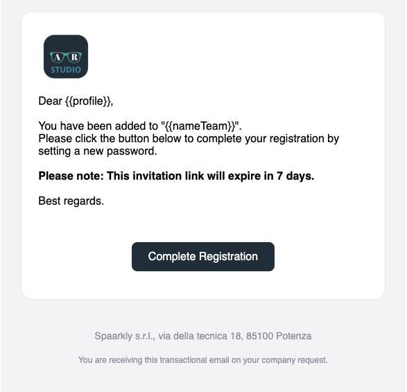 Add New Member Team Template