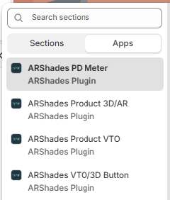 ARShades PD Meter in the block selector
