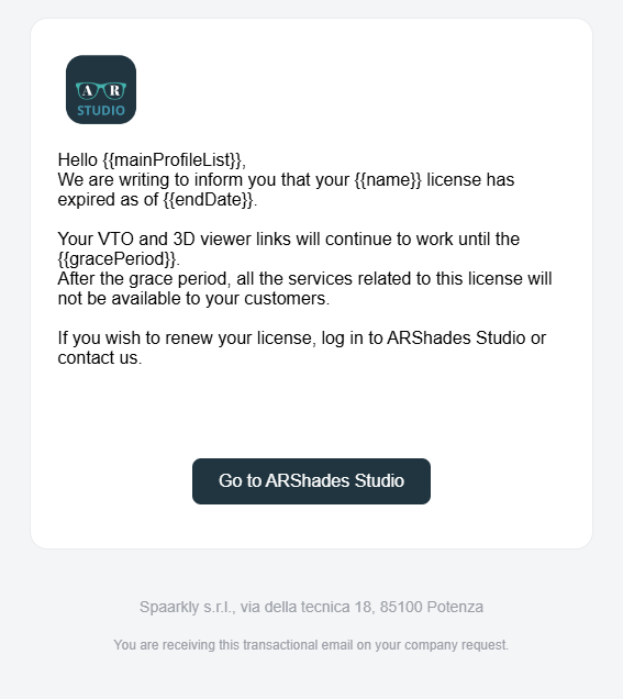 License Expired Template