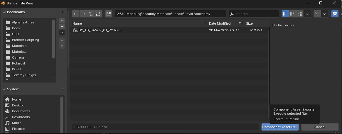 Workflow export window