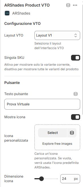 Impostazioni App Block